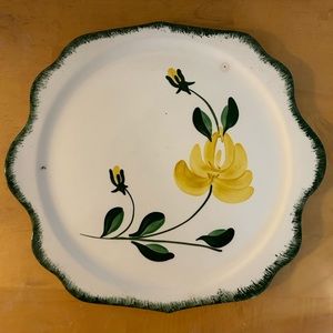 Blue Ridge “Pomona” tab handle cake plate